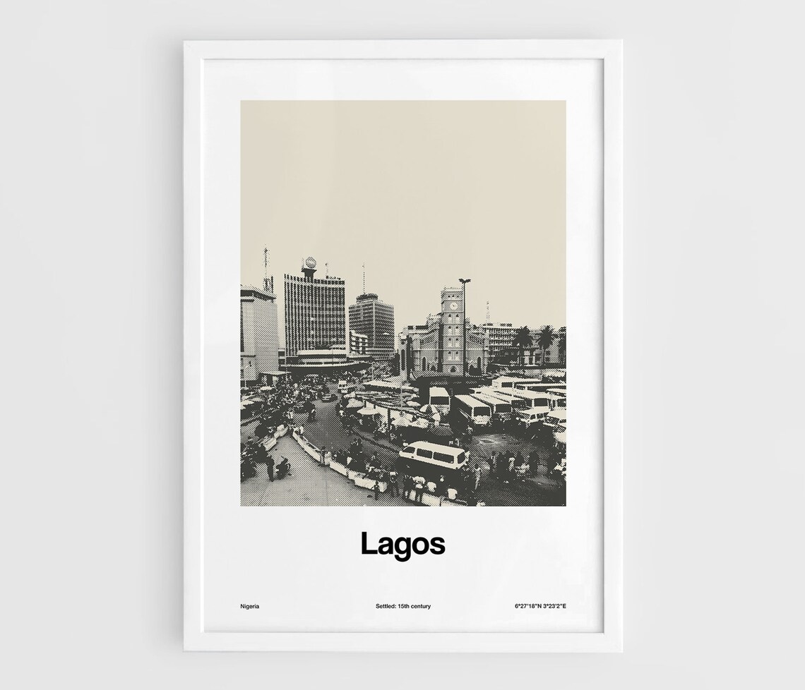 Lagos Cathedral Church, Nigeria Minimalist Travel Poster