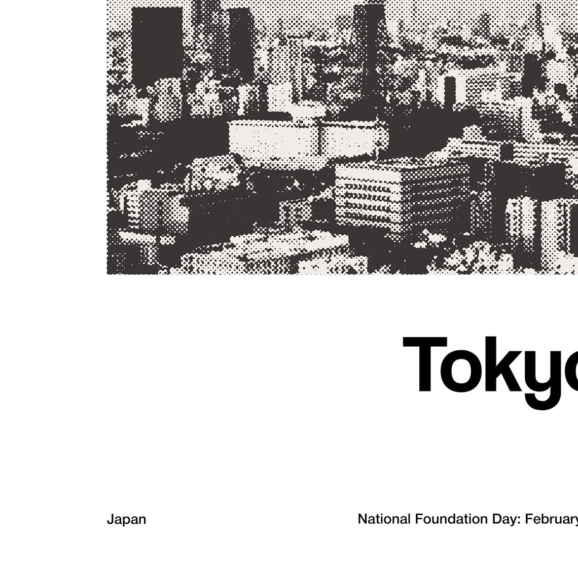Tokyo Skyline Minimalist Travel Poster, Japan - Image 2