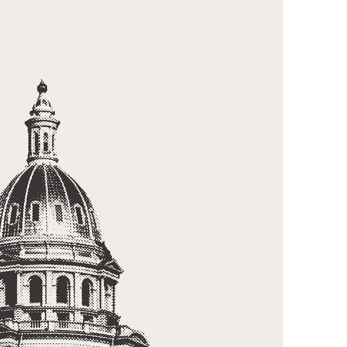 Custom Denver Print, Colorado State Capitol Poster - Image 3