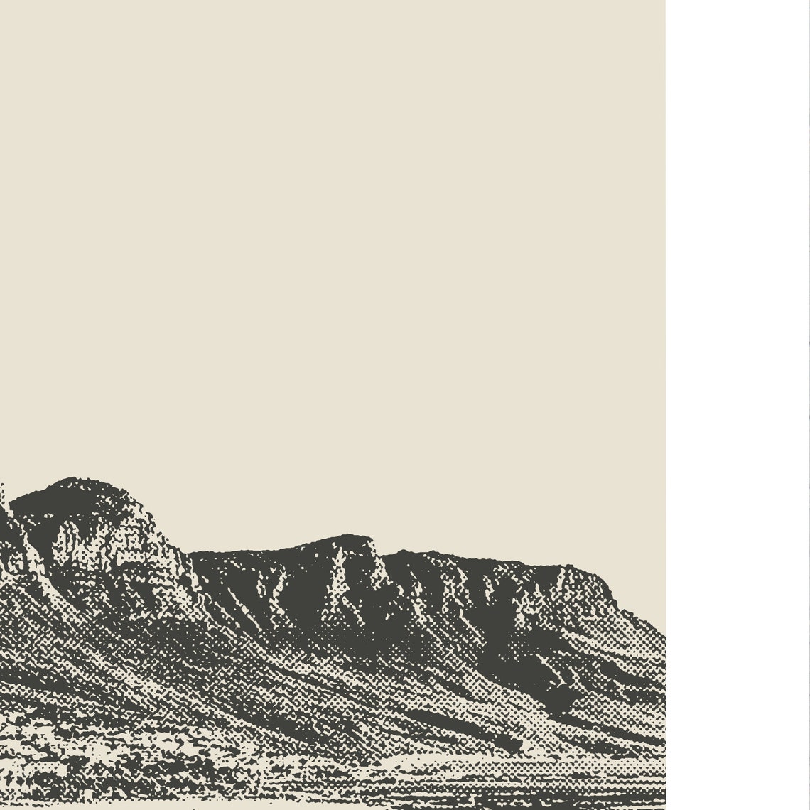 South Africa Print South Africa Poster Cape Town South Africa Travel Black White Decor Cape Town Wall Art Minimalist Custom City Print - Image 2