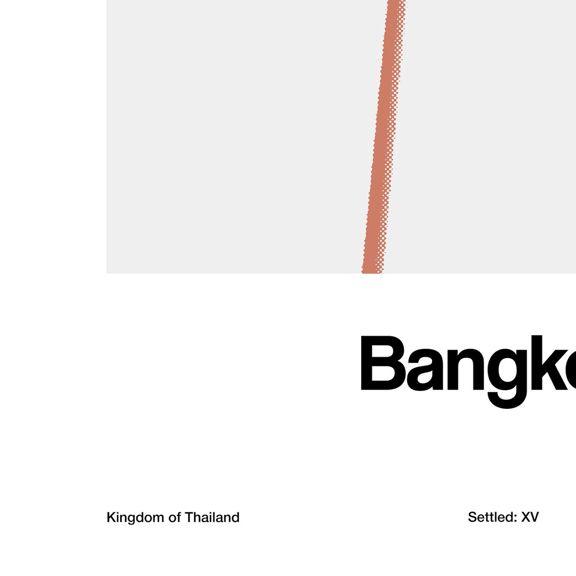 Bangkok Giant Swing Travel Poster, Minimalist City Print - Image 2