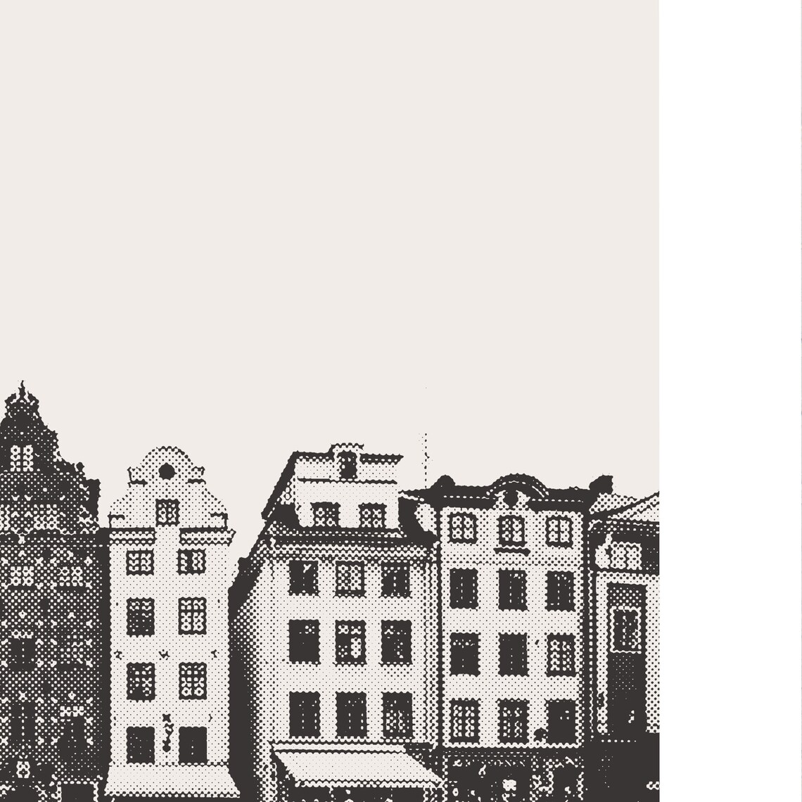 Stockholm Old Town, Minimalist City Art Print - Image 2