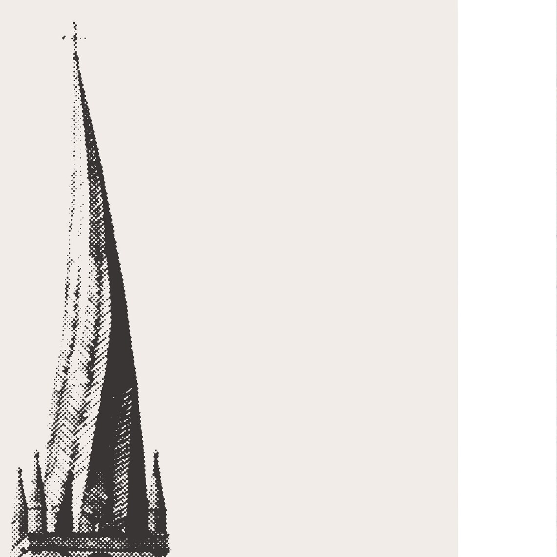 Chesterfield Crooked Spire, Minimalist Travel Poster - Image 2