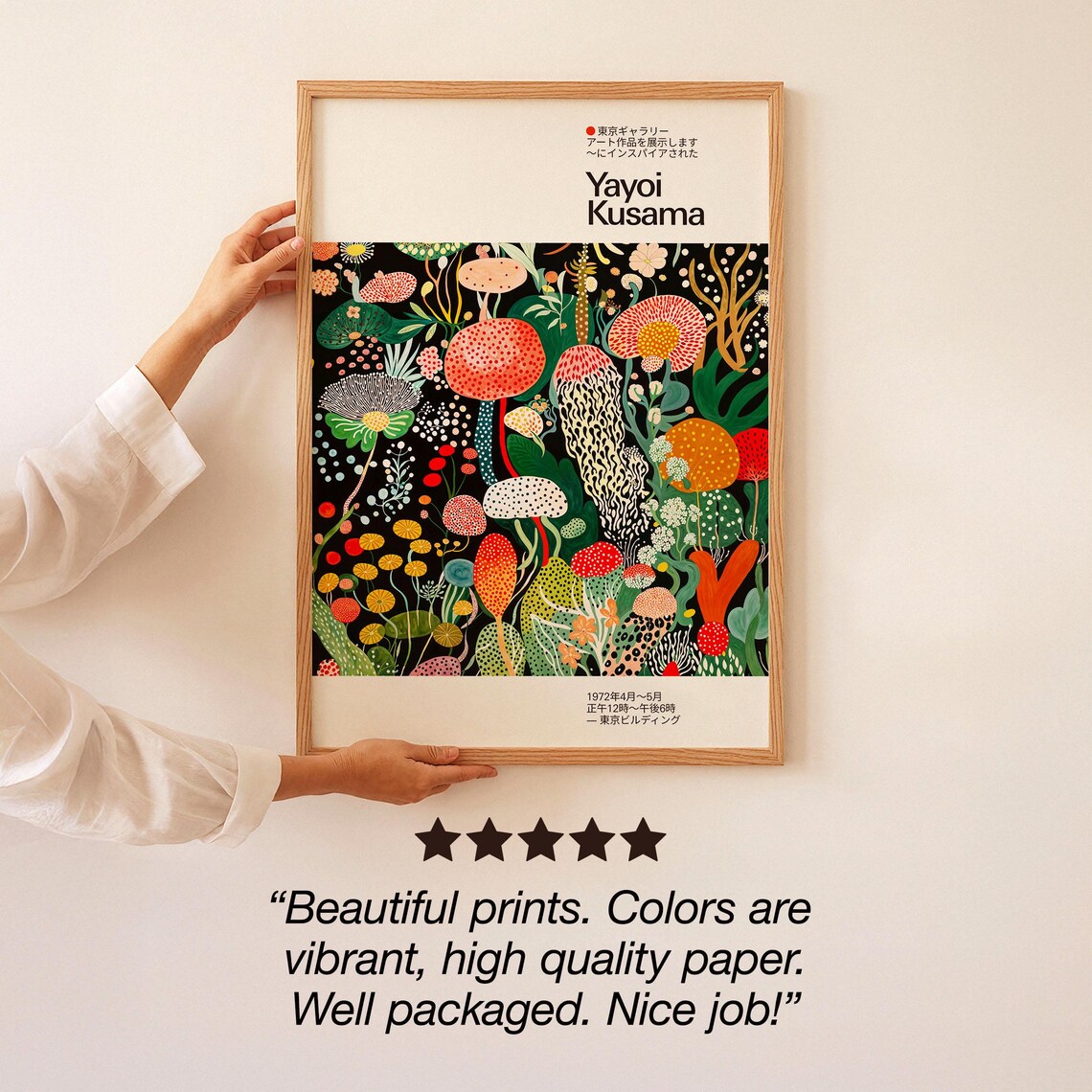 Japandi Flora Art Print, Abstract Botanical Poster - Image 3