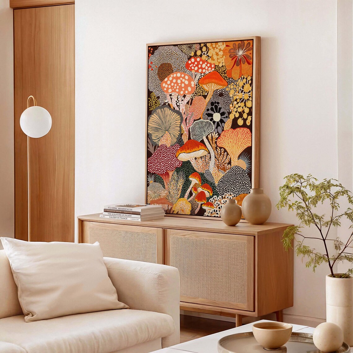 Mushroom Artwork, Modern Kitchen Wall Art Print - Image 2