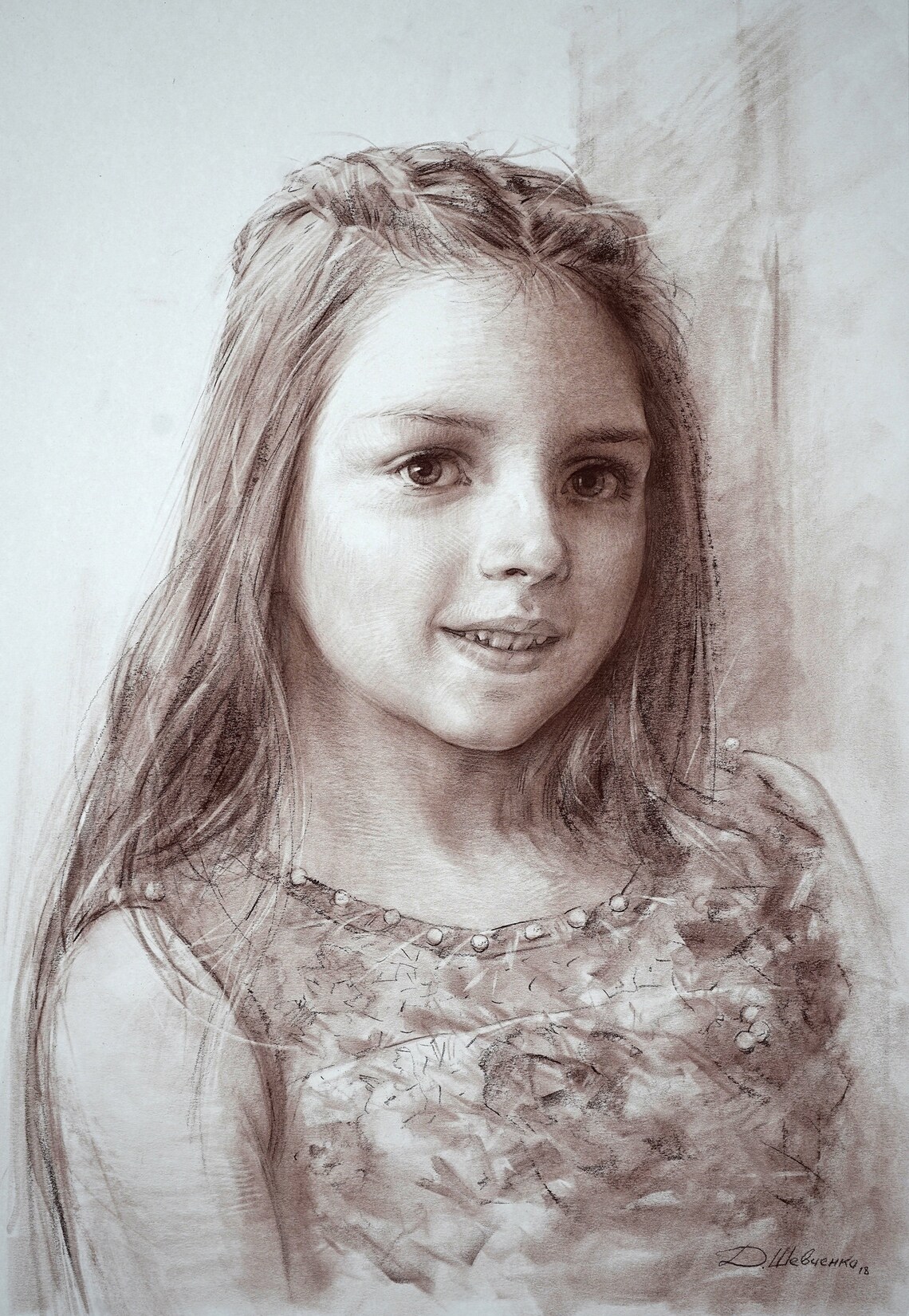 Sepia Custom Portrait From Photo, Family Portrait - Image 2