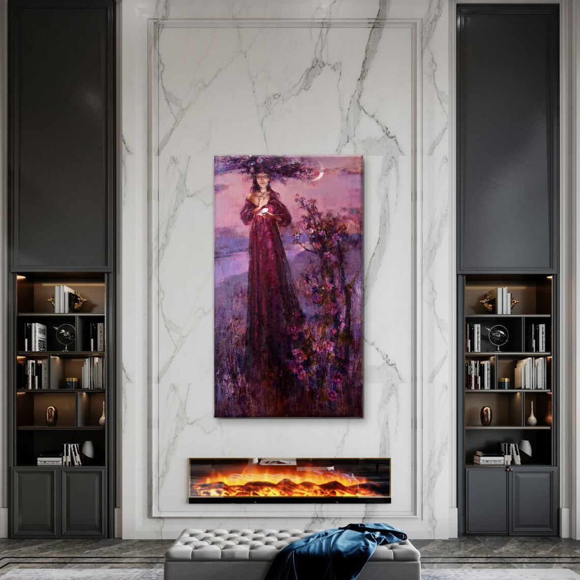 Fairy Allegory Custom Original Oil Painting - Image 2