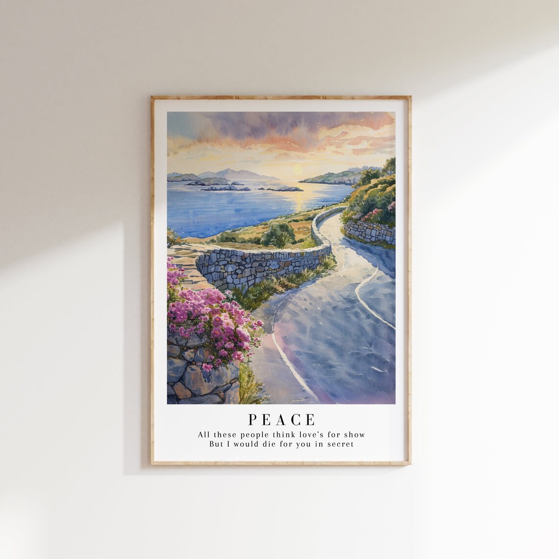 Peace Folklore Album Watercolor Art Print - Image 3