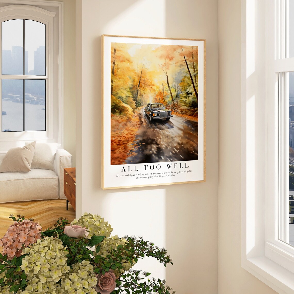 All Too Well Watercolor Illustration Print, Fall Album Art - Image 3