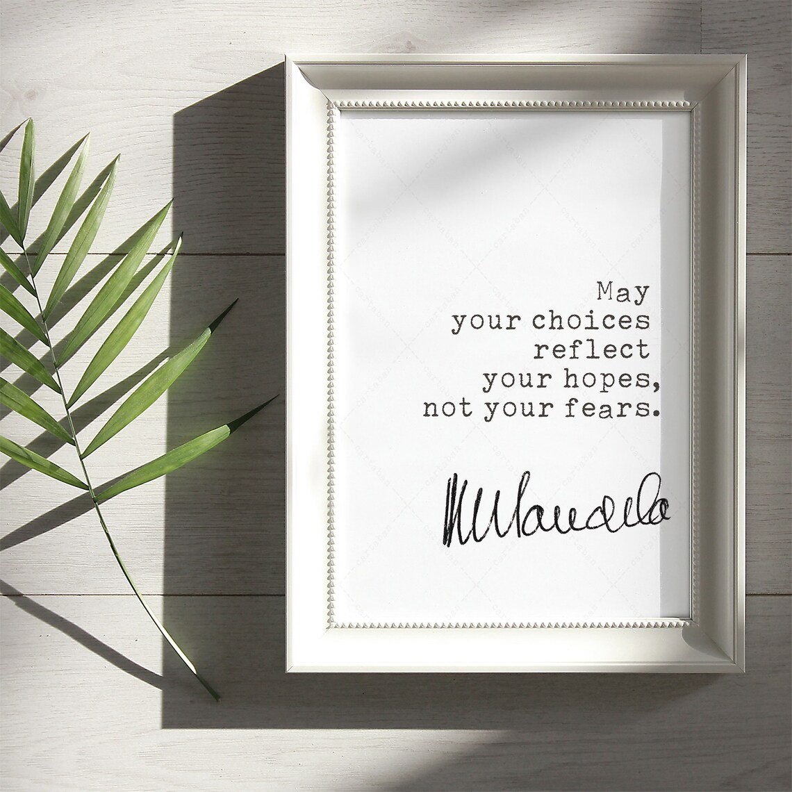 Nelson Mandela Hope Quote Poster for Book Lovers - Image 3