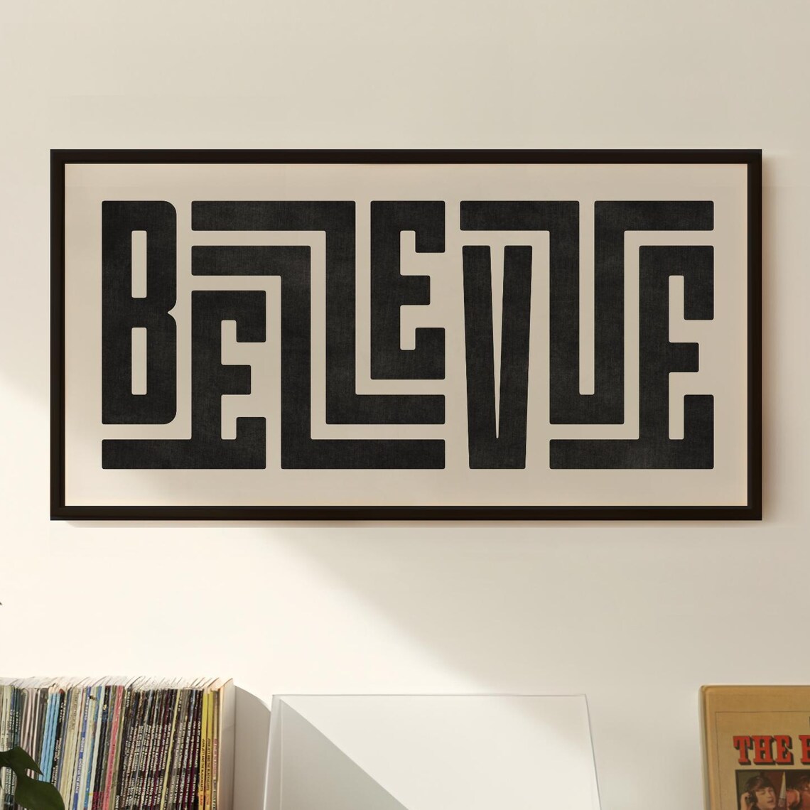 Bellevue City Typography Art Print, Washington