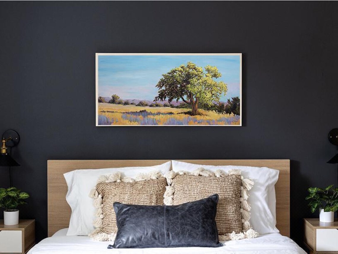 Oak Tree Landscape Art Print, California Mountains - Image 4