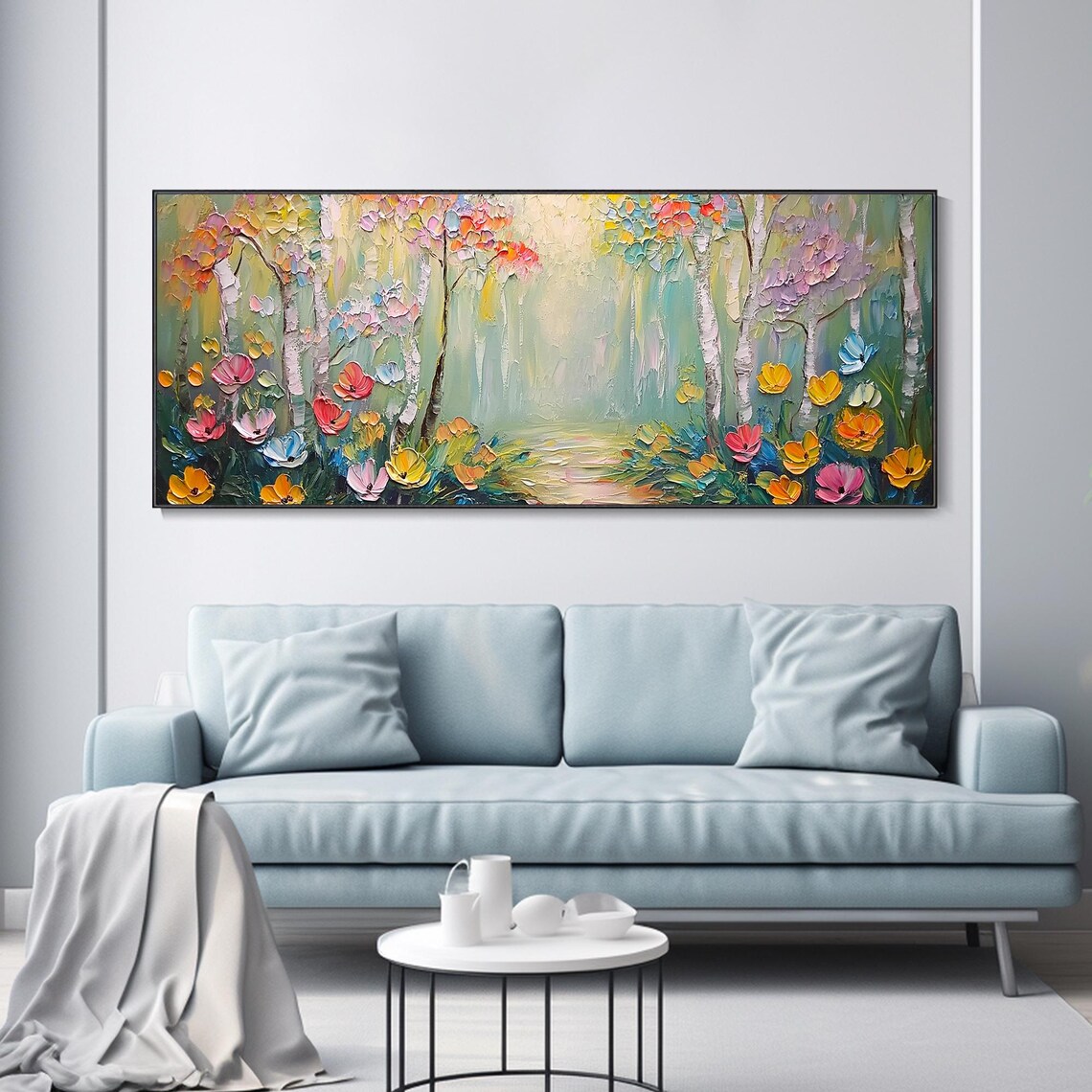 Original Forest 3D Texture Mural, Spring Path Scenery - Image 4