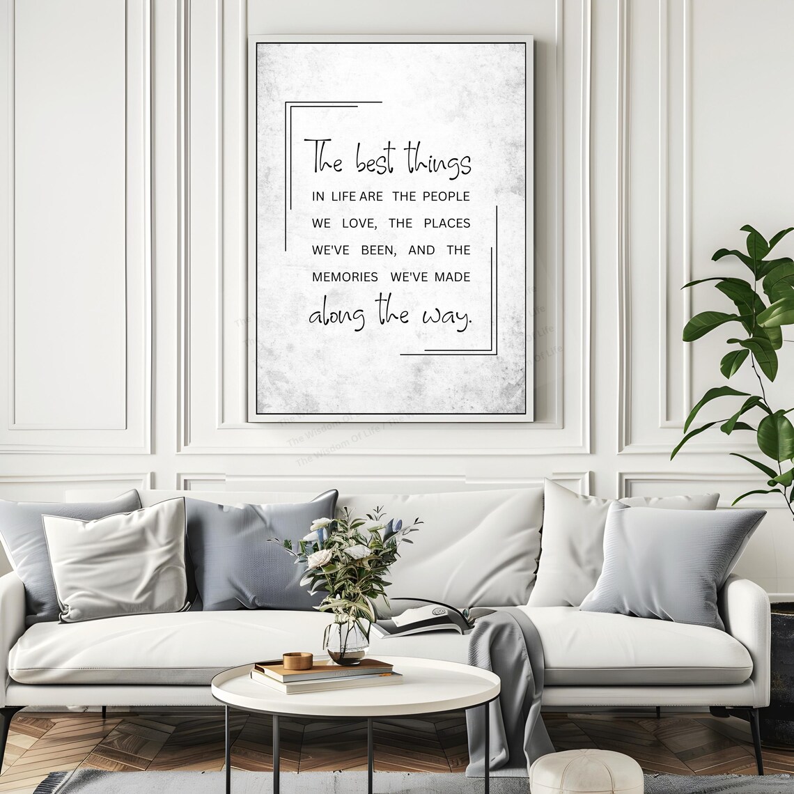 The Best Things in Life Are the People We Love Quote Wall Art - Image 6