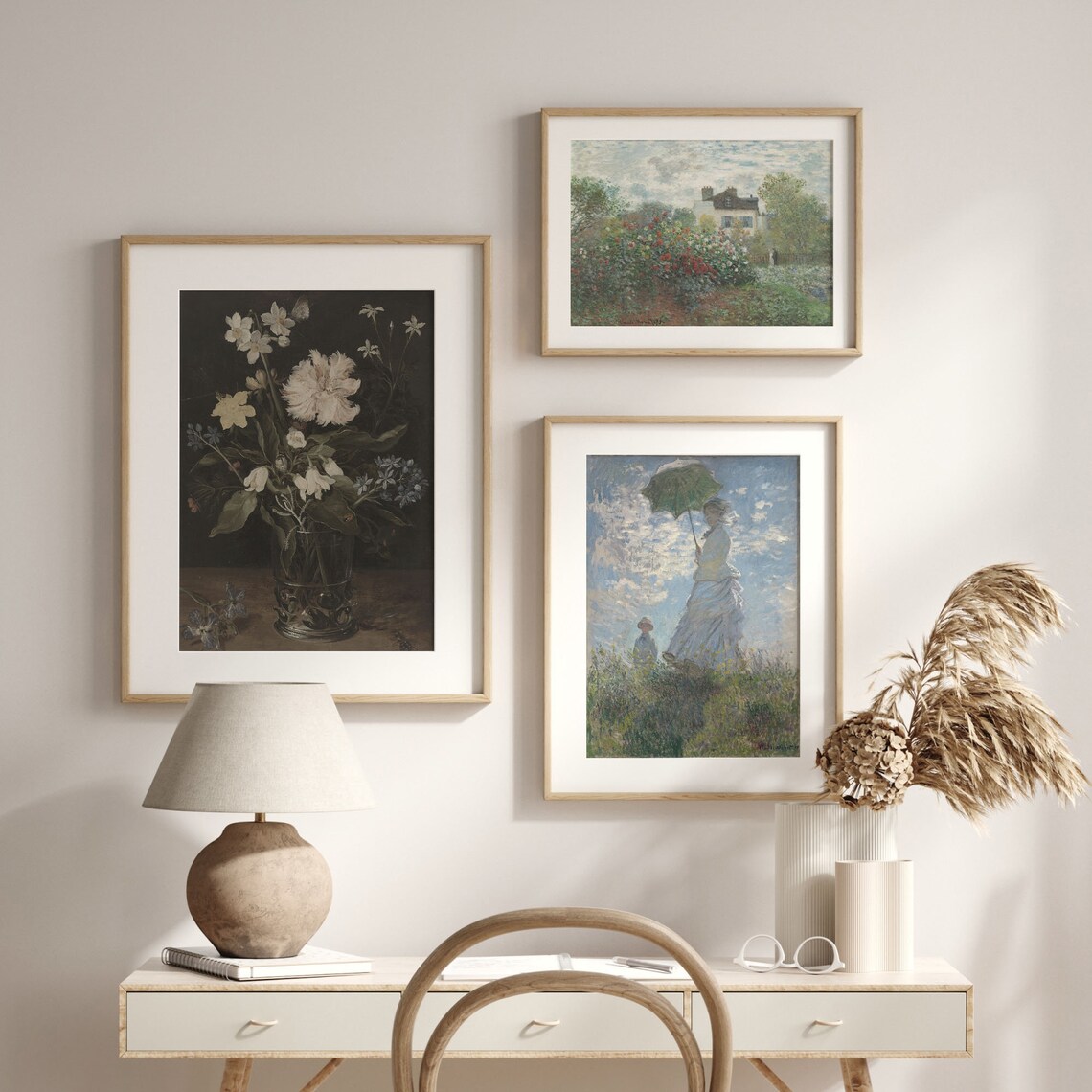 Dark Dutch Floral Still Life with White Flowers in a Glass Vase Poster - Image 2