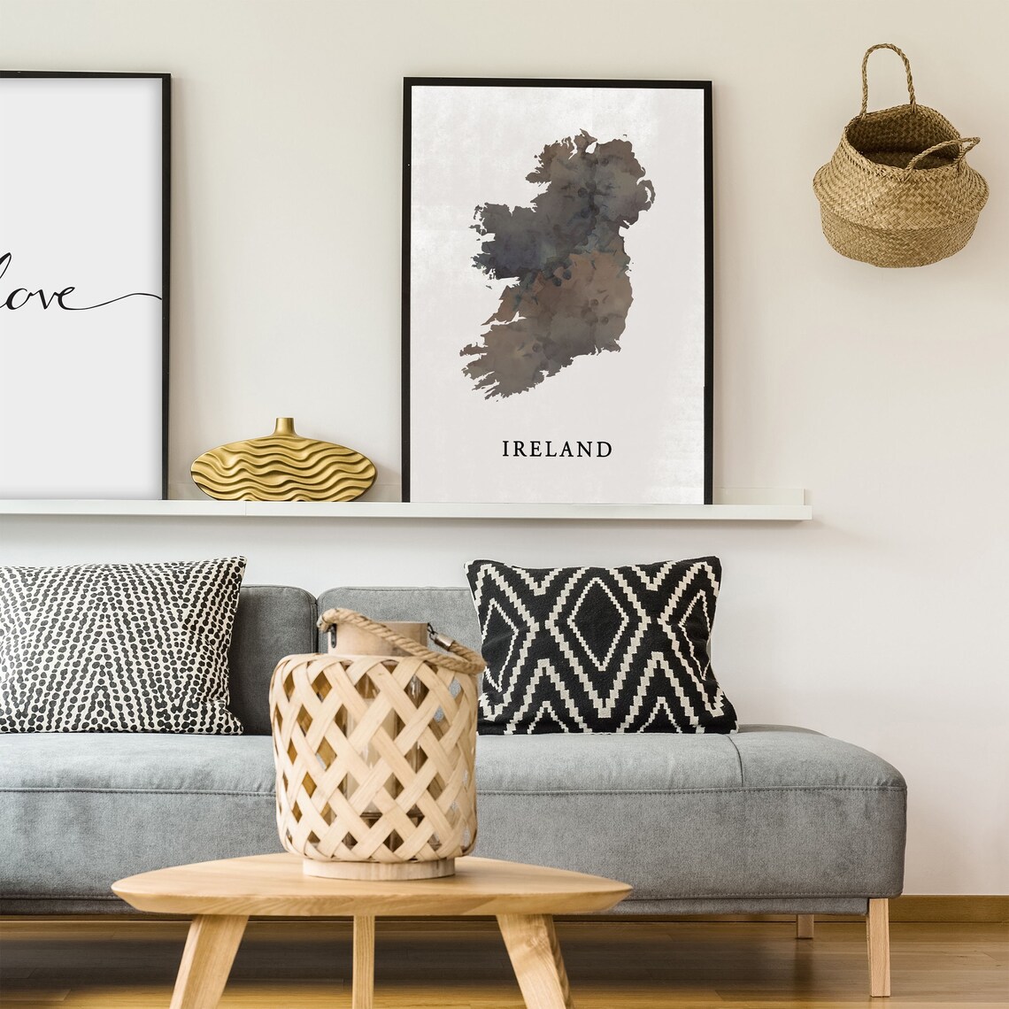 Ireland Vintage Style Map Art Print, Travel Poster - Image 4