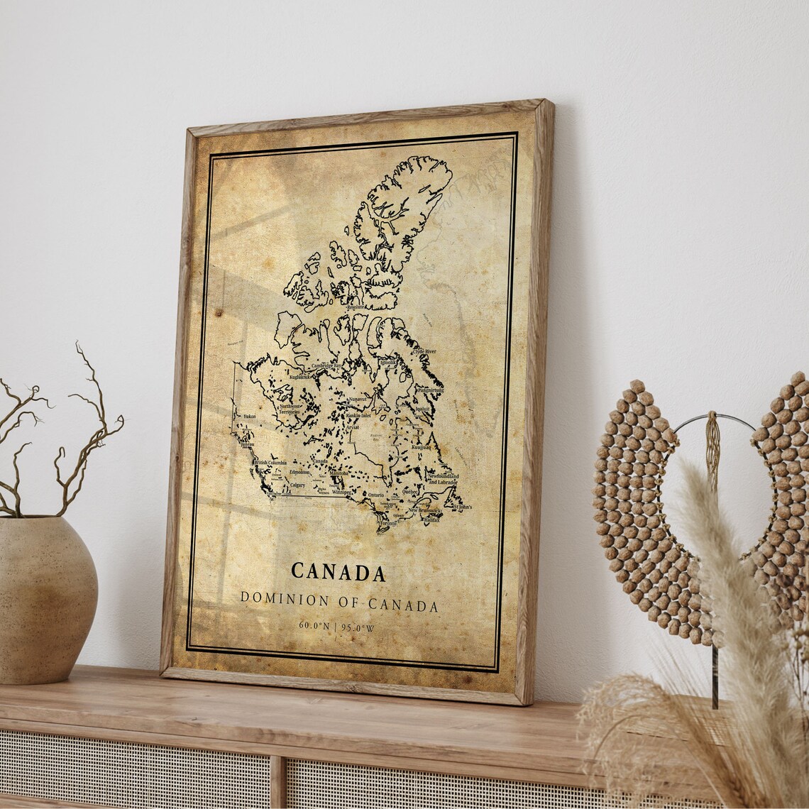 Canada Vintage Map Poster Print, Country Map - Image 4