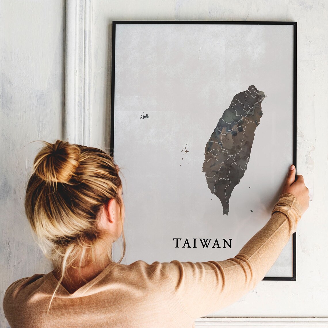 Taiwan Vintage Style Map Print, Travel Poster - Image 3