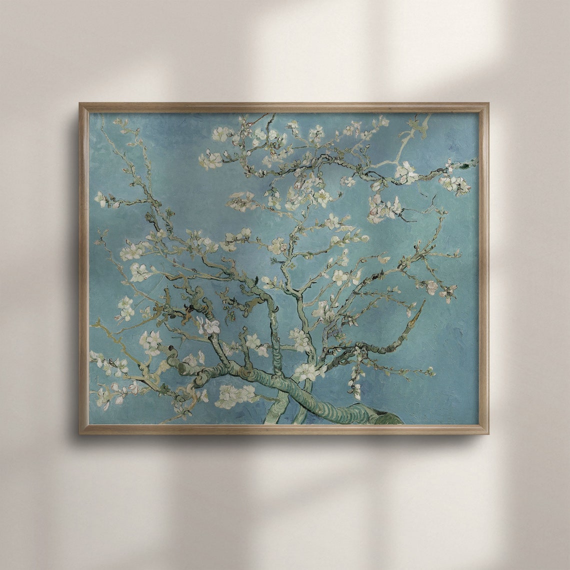 White Almond Blossom Branches by Vincent van Gogh Sky Poster