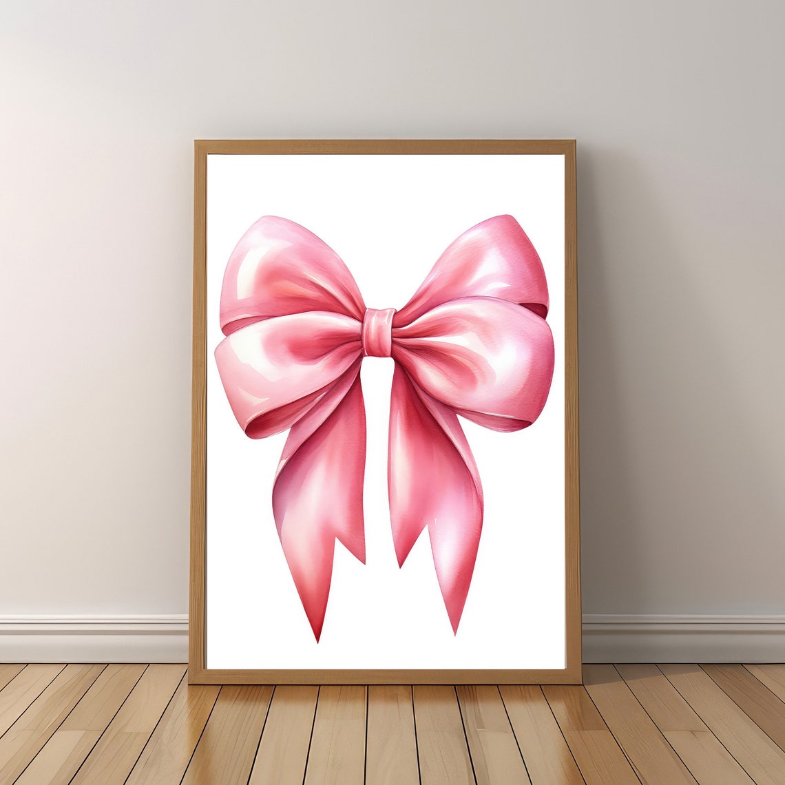 Balletcore Wall Art Pink Bow Painting Coquette Room Print Aesthetic Teen Girls Blush Preppy Girly Poster Dorm College Apartment Decor - Image 6