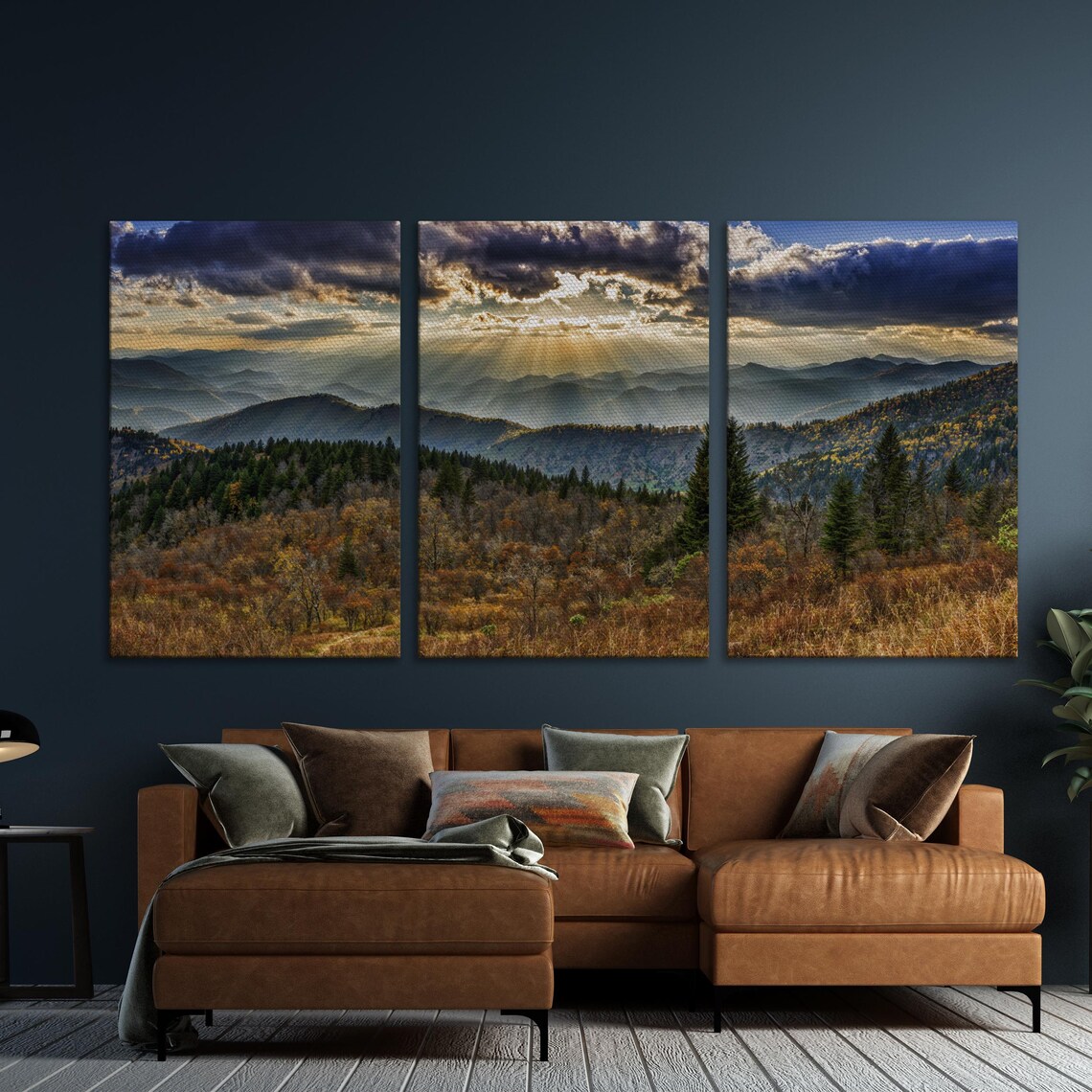 Smoky Mountains Blue Ridge Parkway Panoramic Art Print - Image 5