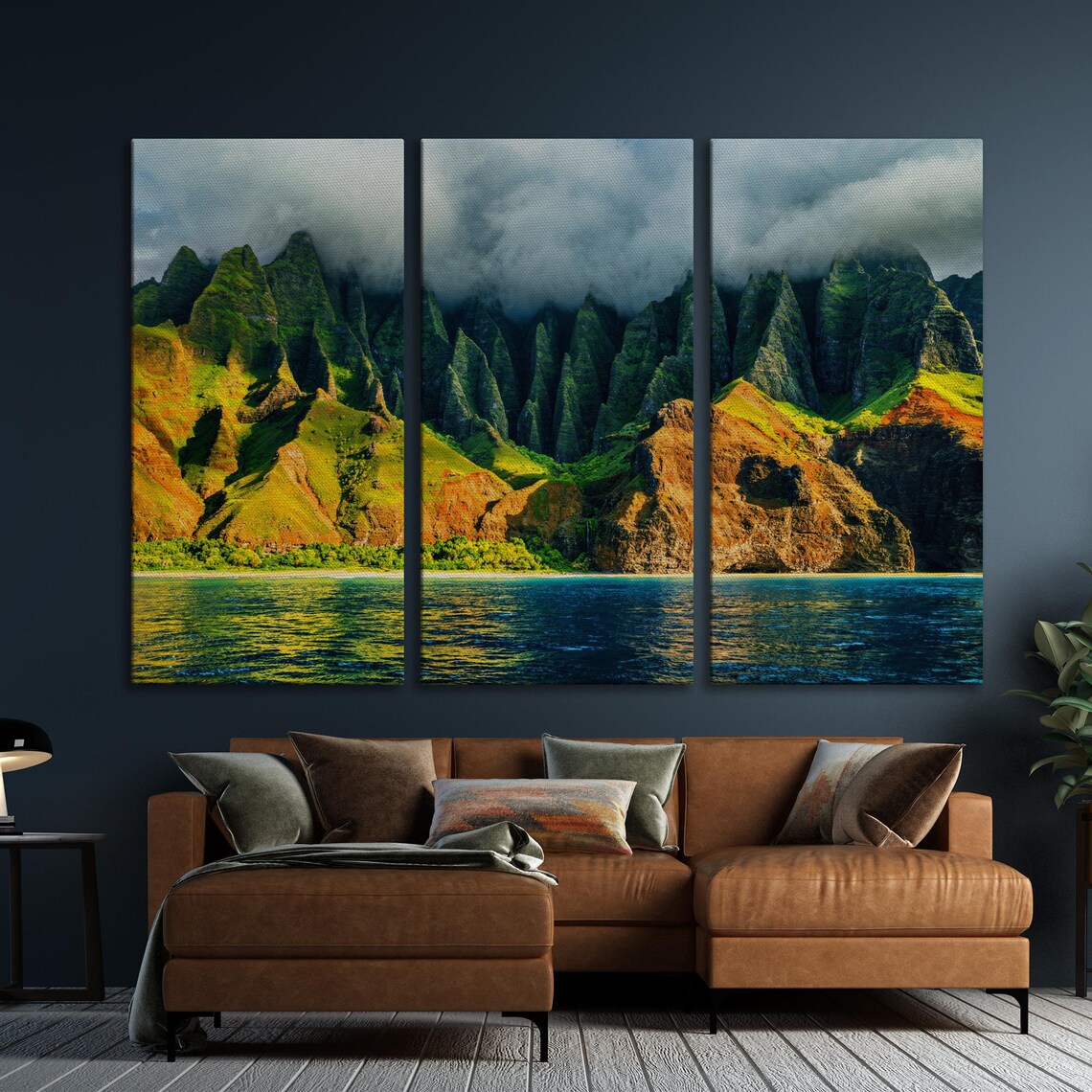 Na Pali Coast Sunset, Kauai Hawaii Travel Poster - Image 5