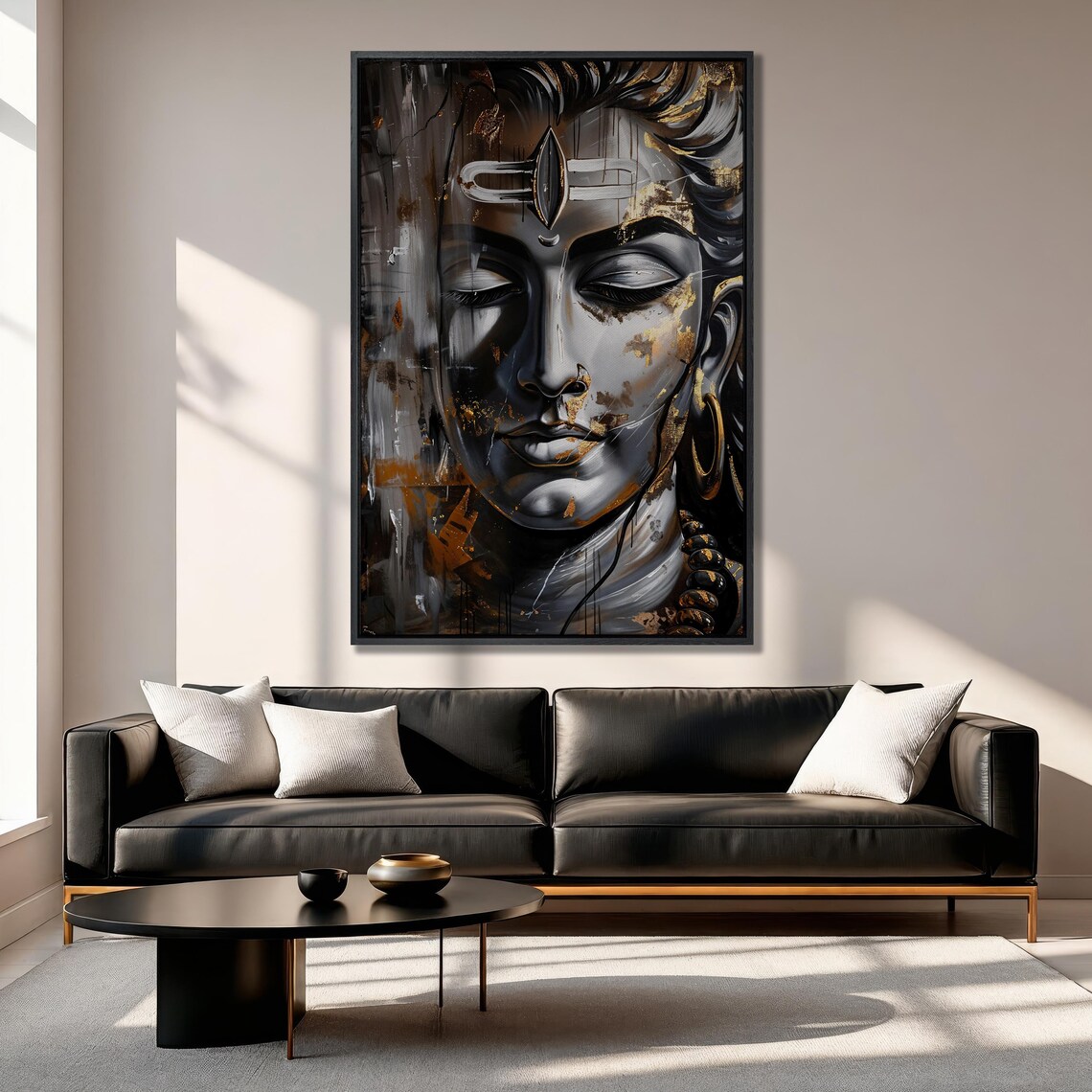 Majestic Shiva Abstract Spiritual Wall Art Print - Image 5