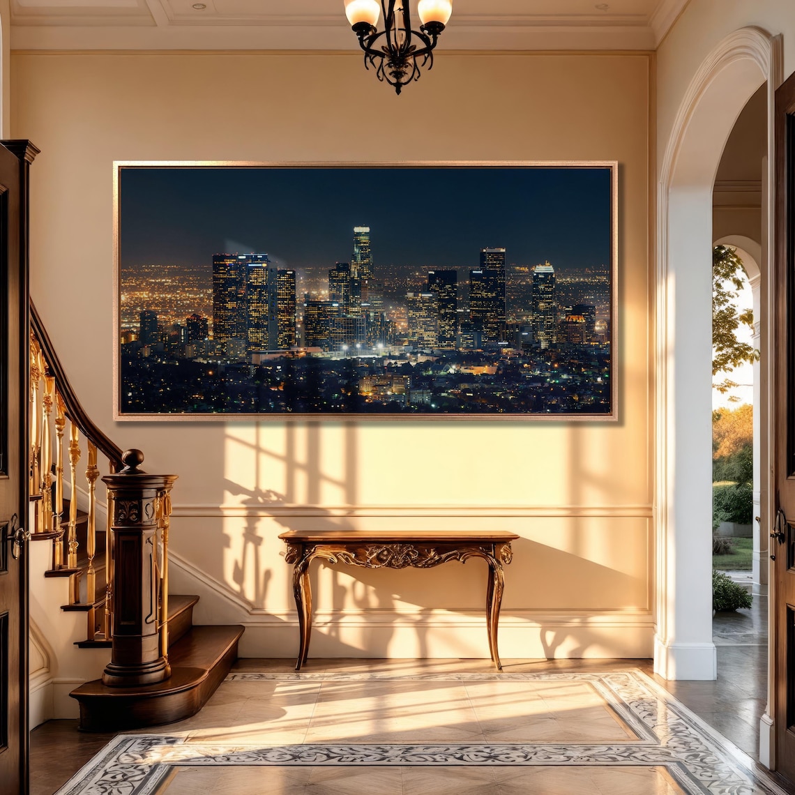 Los Angeles Cityscape Art Print, California Skyline - Image 3
