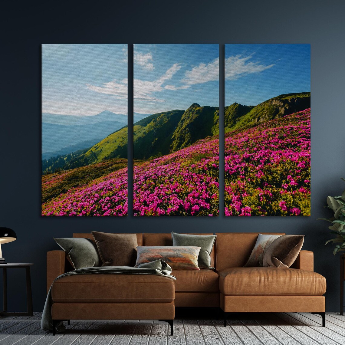 Carpathian Mountains Pink Wildflowers Travel Poster - Image 5