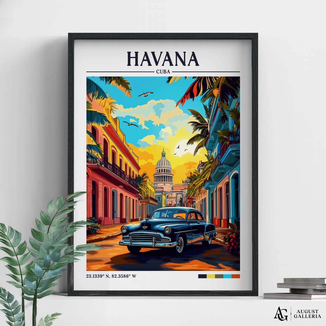 Havana Retro Travel Poster
