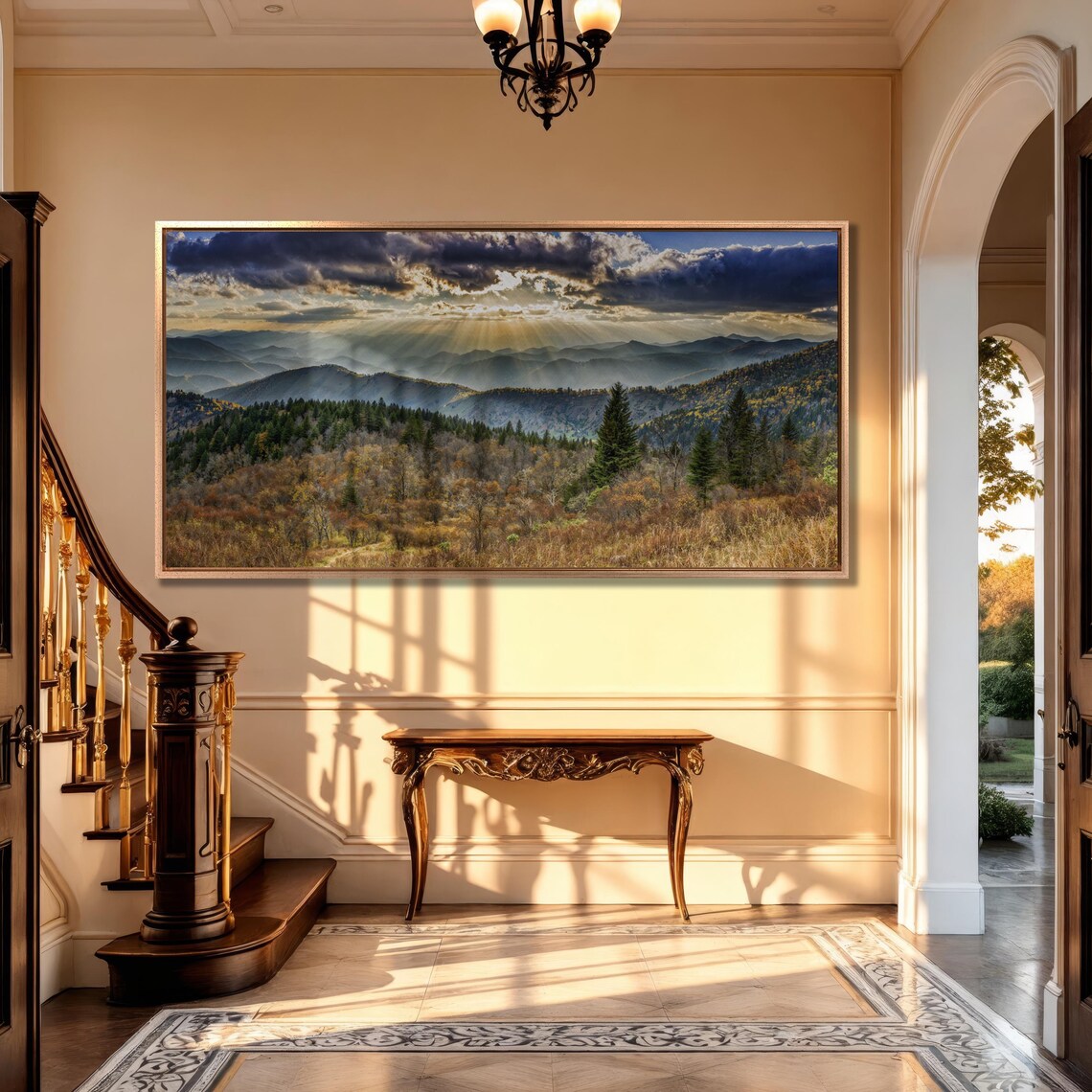 Smoky Mountains Blue Ridge Parkway Panoramic Art Print - Image 3