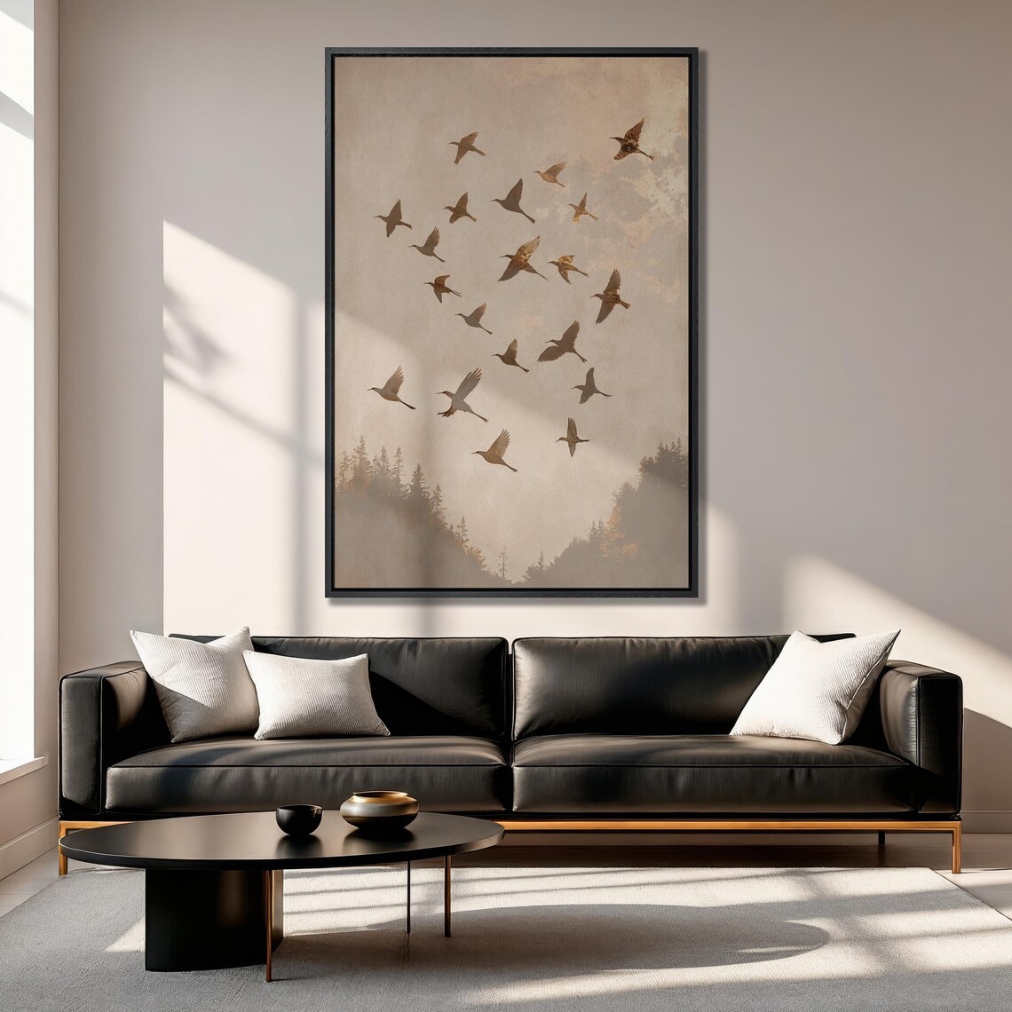 Flock Of Birds Minimalist Nature Wall Art Print - Image 5
