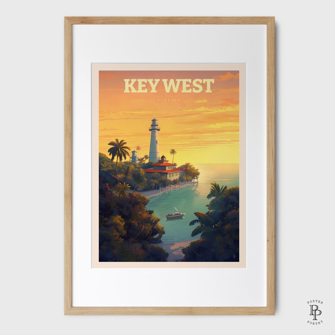 Key West, Florida Coastal Decor Travel Poster - Image 2