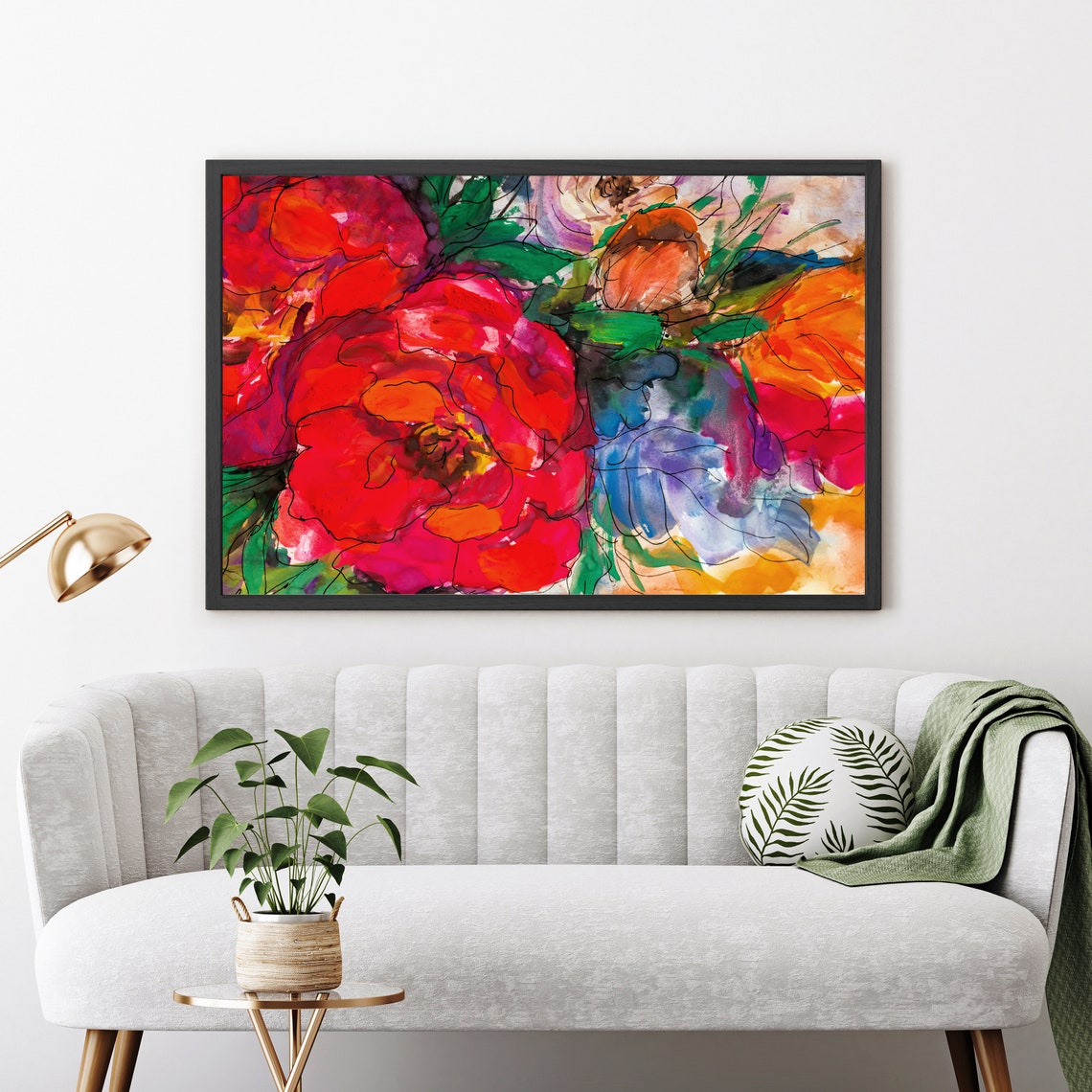 Flowers Oil Painting Flowers Still Life Poster Prints Flower Painting Prints Floral Texture Oil Painting Home Office Wall Art Decoration - Image 4
