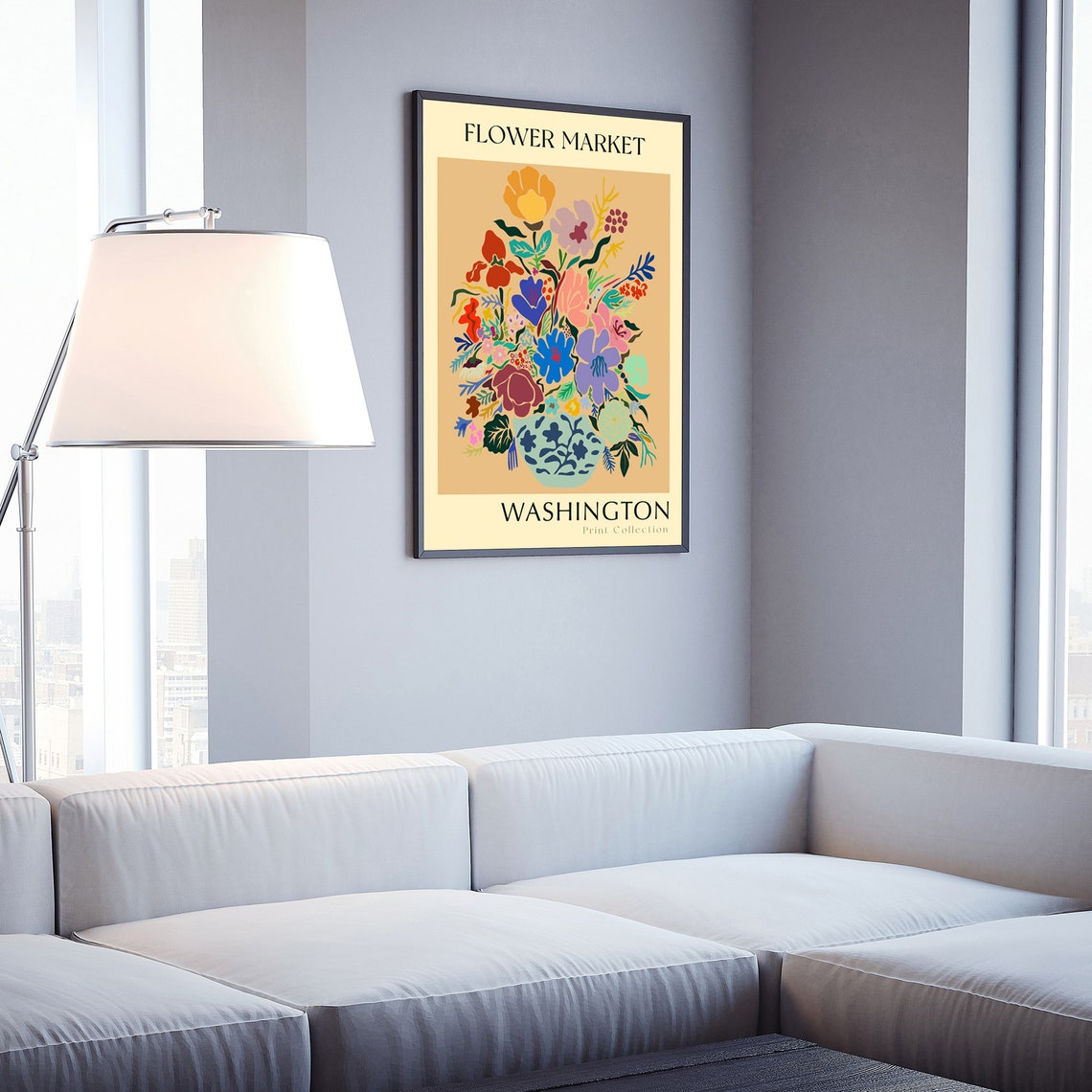 Washington State Flower Market Botanical Print Floral Wall Art - Image 3