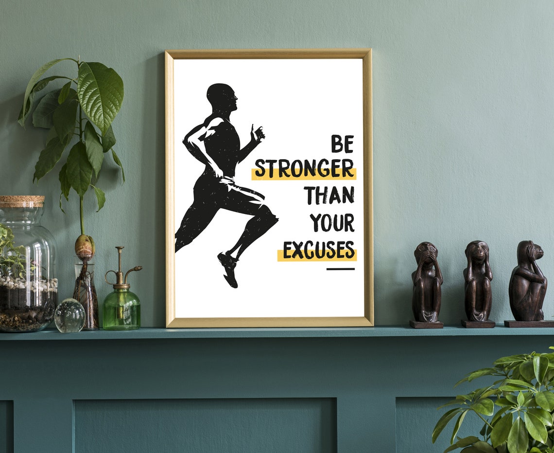 Gym Wall Art Gym Poster Gym Prints Gym Dcor Home Gym Home Gym Dcor Home Gym Poster Inspired Poster Fitness Dcor Motivation Art - Image 3