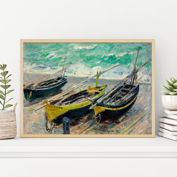 Claude Monet Painting Print Museum Gallery Exhibition Poster Claude Monet Artworks Claude Monet Poster Prints Monet Vintage Poster Print
