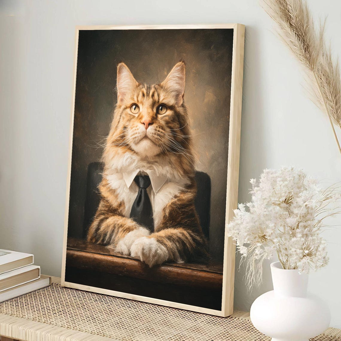 Cat Dad Art Ceo Print Funny Office Poster Lovers Wall Pet Owner Gift Quirky Home Decor - Image 3