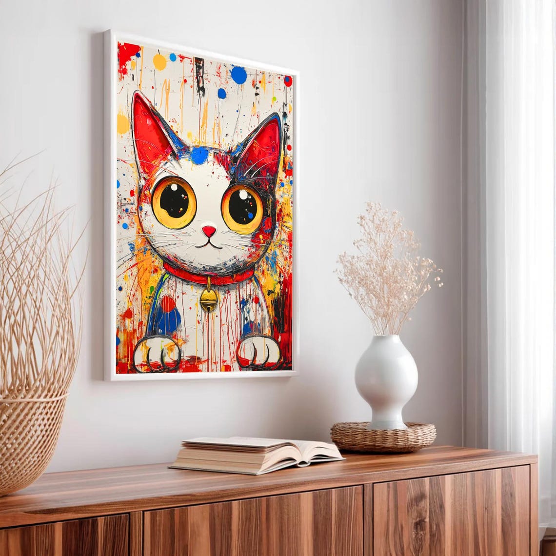 Takashi Murakami Cat Poster, Abstract Pop Art - Image 2