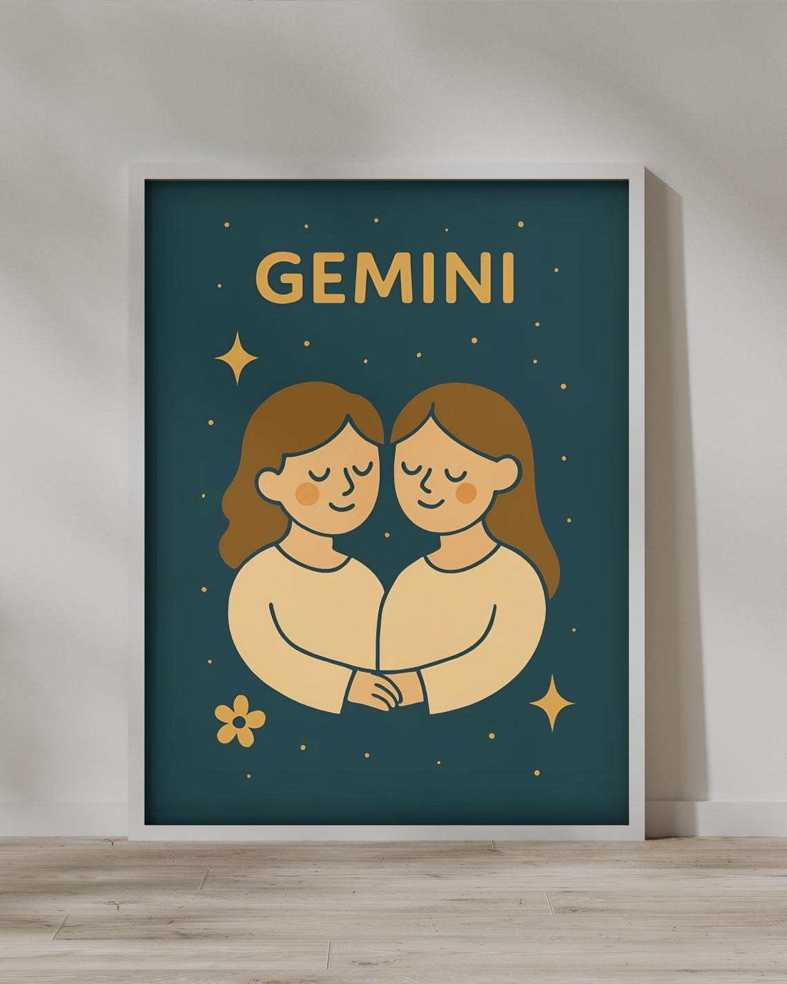 Gemini Zodiac Print Instant Poster Home Decor