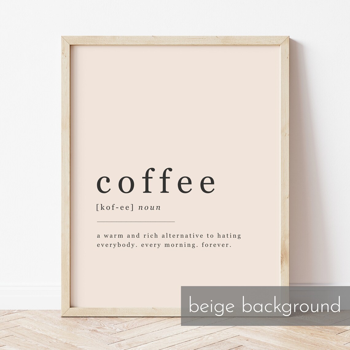 Coffee Definition Art Print, Kitchen Coffee Corner - Image 2