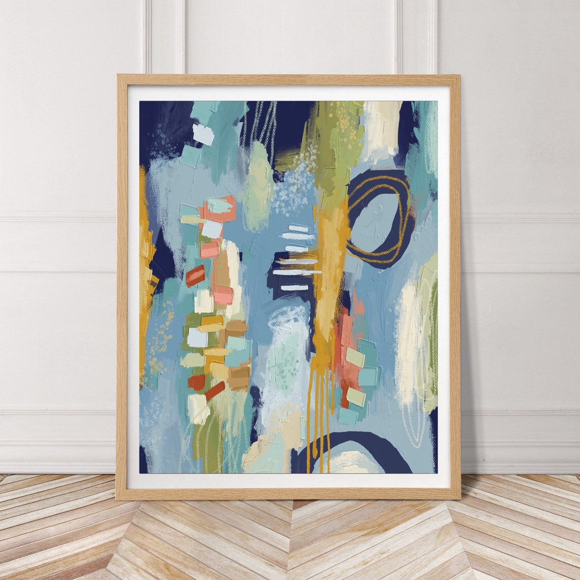 Let Go 2 Abstract Modern Neutral Painting