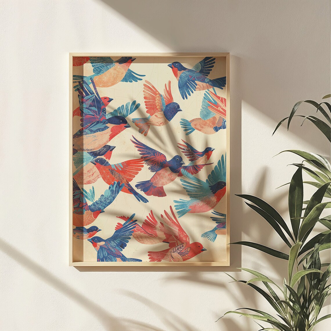 Bird Flock Art Print, Nursery Wall Art Decor - Image 6