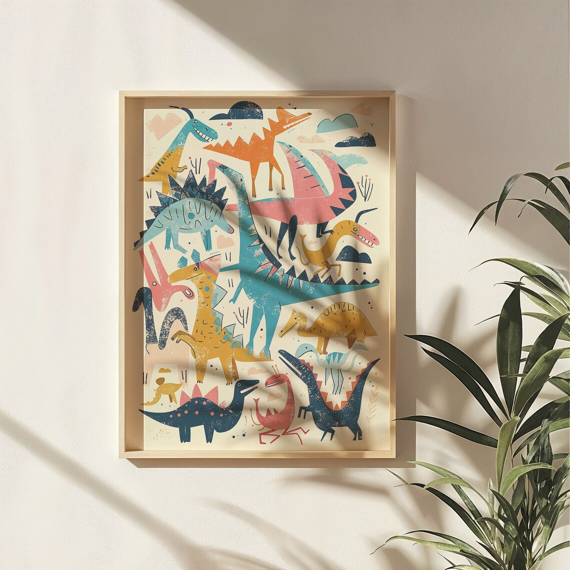 Dinosaur Nursery Poster Set, Playful Kids Room Decor - Image 4
