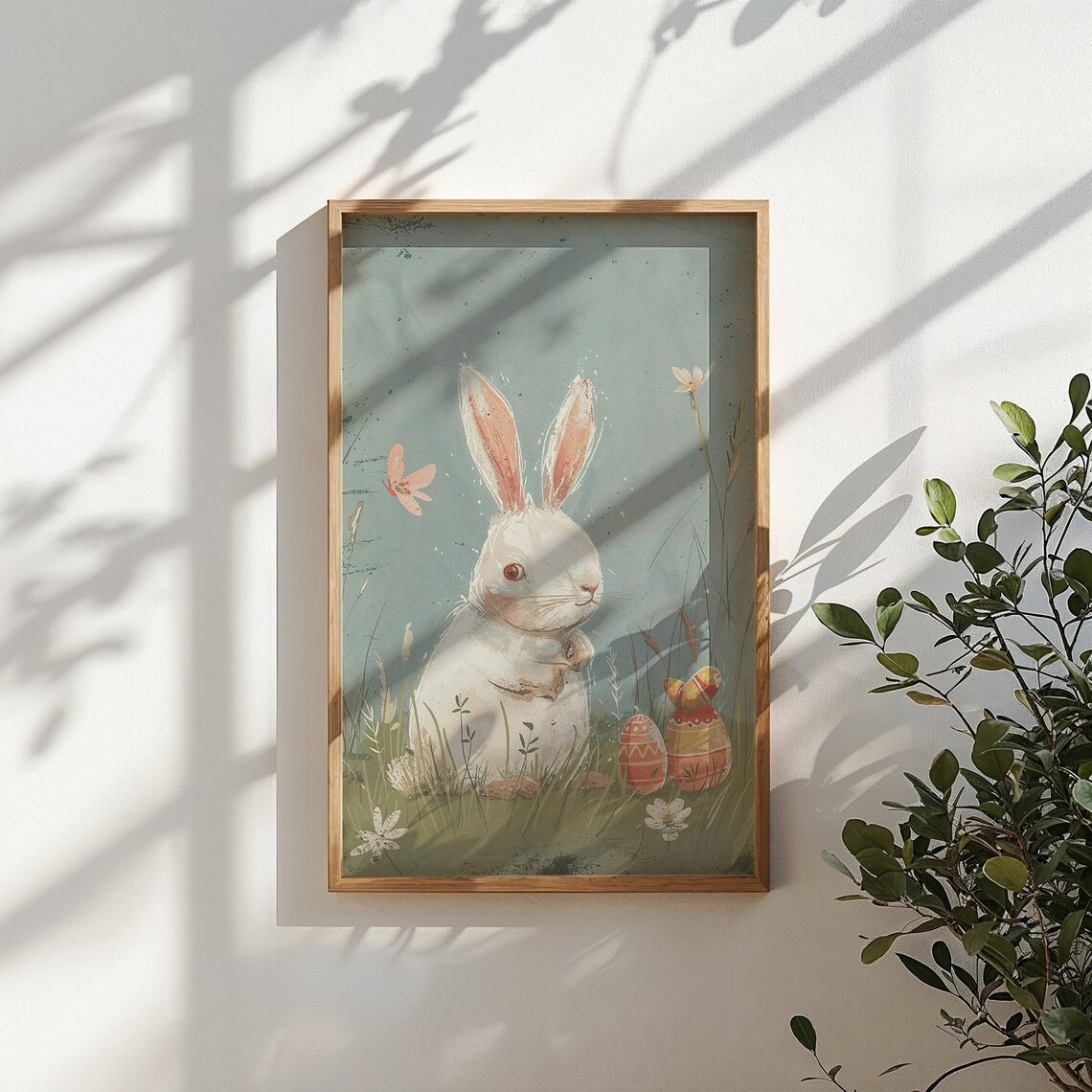 Easter Bunny Whimsical Nursery Art Print, Kids Room - Image 5