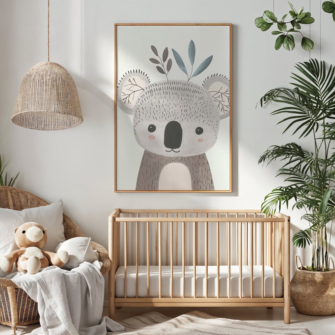 Koala Nursery Wall Art Print, Kids Room Decor - Image 2