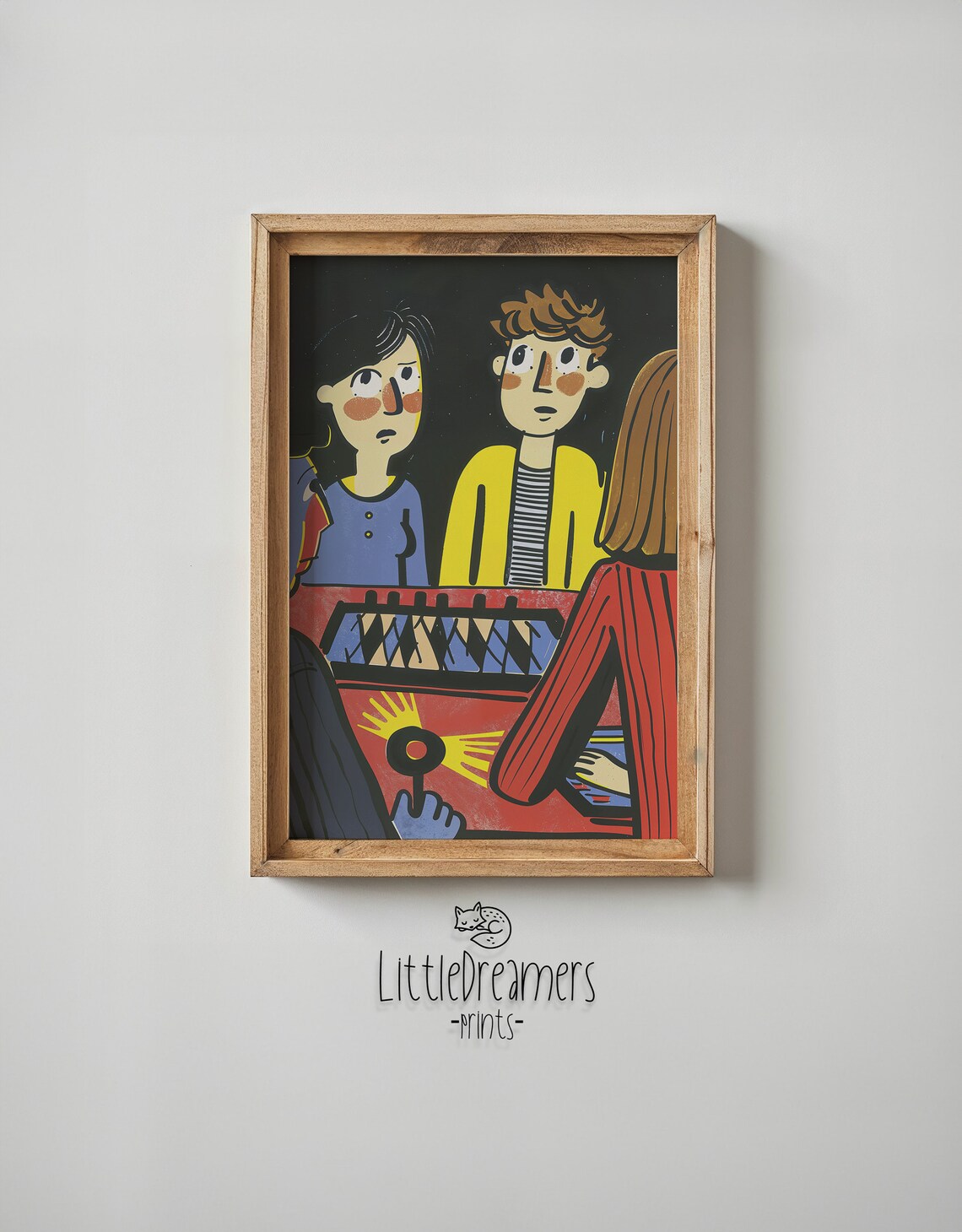 Kids Playing Music Xylophone Band Fun Cartoon Concert Wall Poster - Image 6