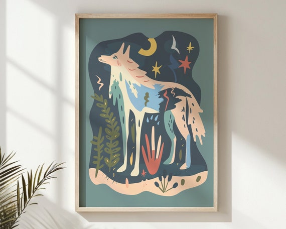 Nursery Wall Art Playful Abstract Shapes Poster For Kids Room Decor Gender Neutral Baby Animal Prints Modern Decor Gift Art