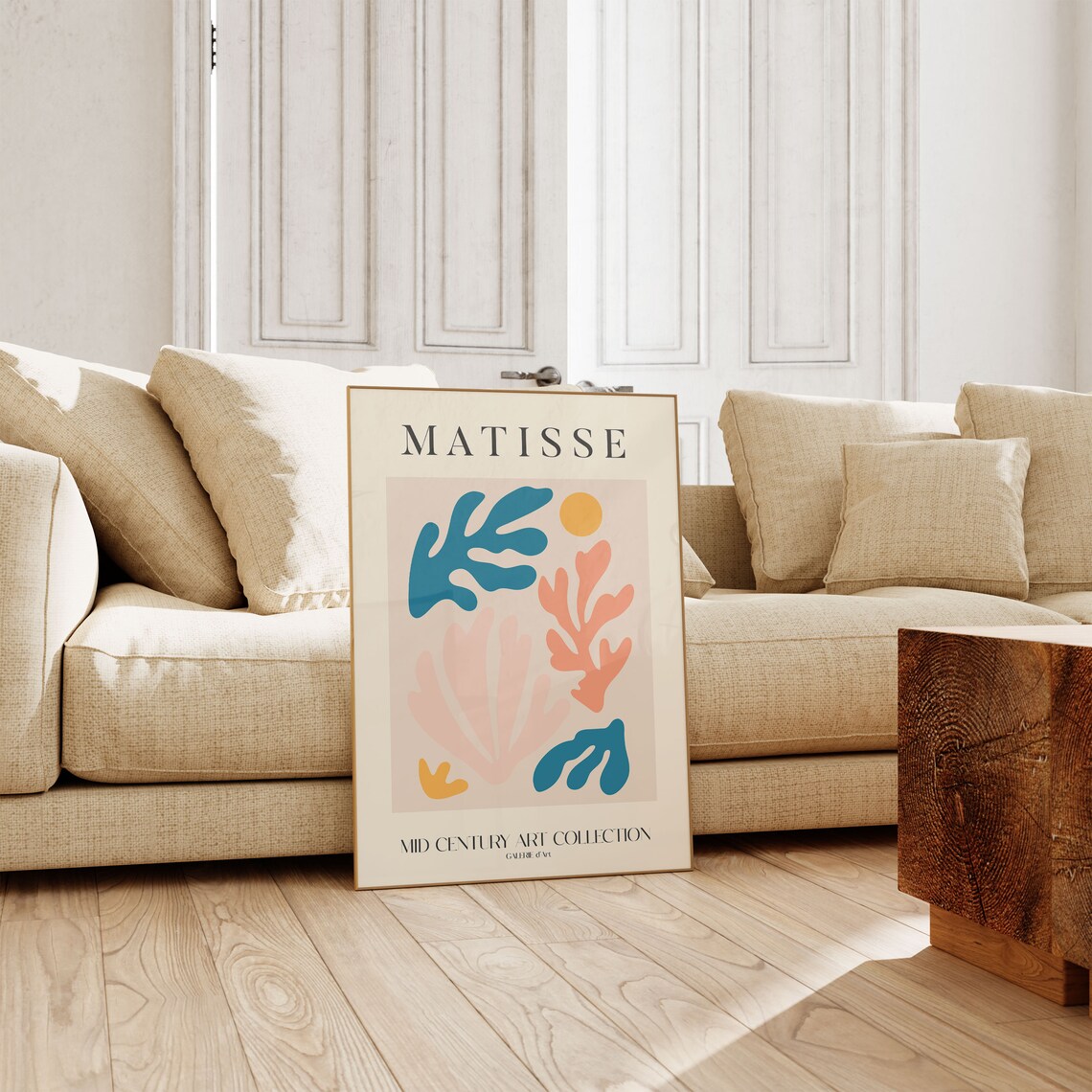 Henri Matisse Exhibition Poster, Vintage Boho Abstract - Image 3