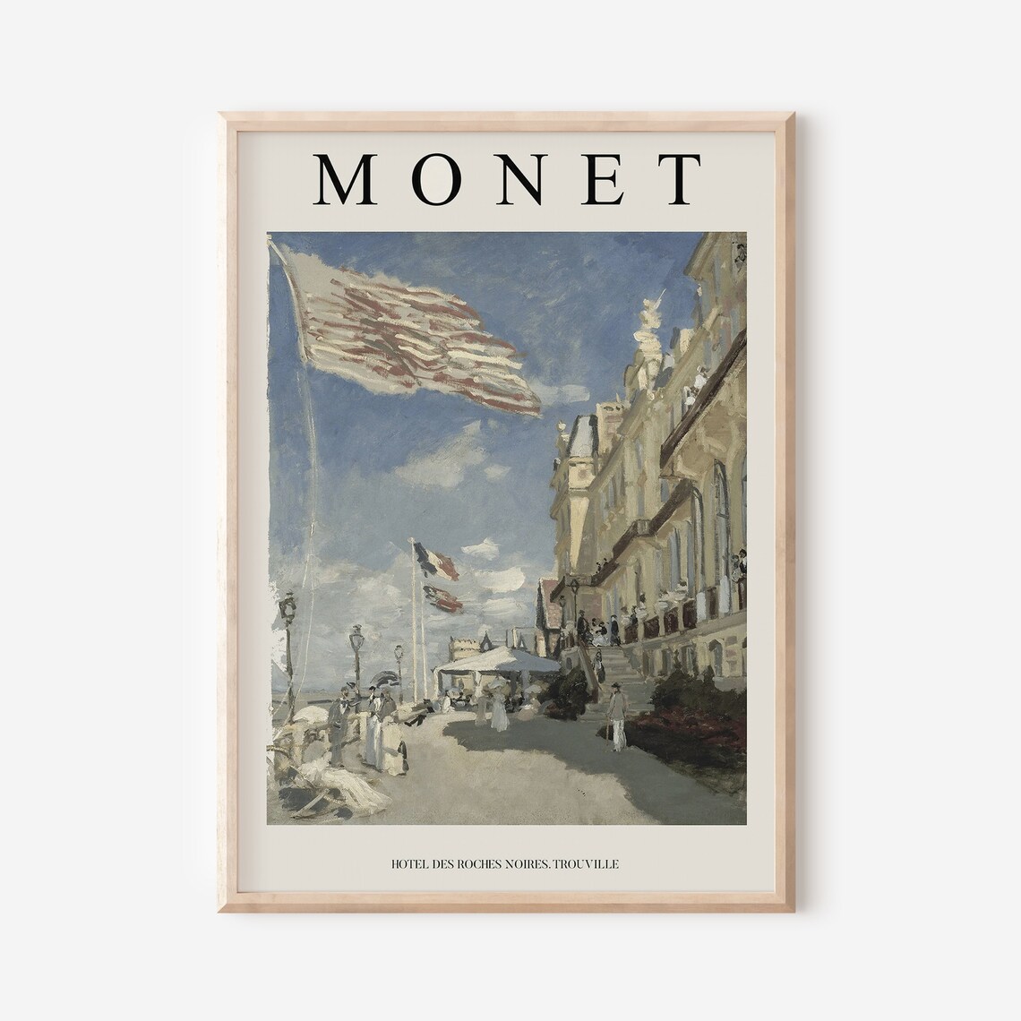 Claude Monet Exhibition Poster, Floral Garden Scenery - Image 2